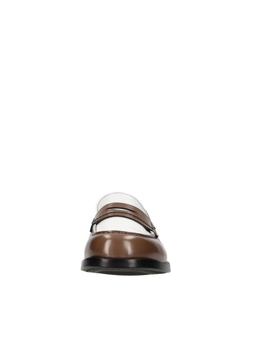 Mocassins en cuir GREEN GEORGE | 266 212 ABRASIVATO90BIANCO-MARRONE